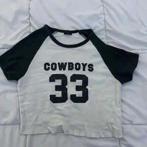 Brandy Melville Black and White Crop Top